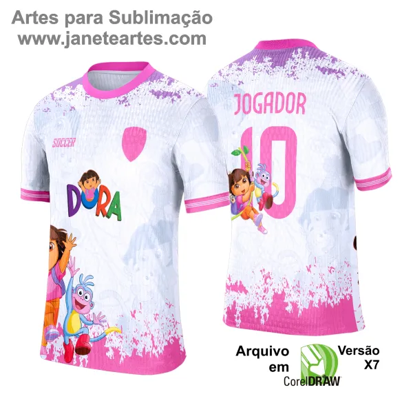 Camisa de Interclasse Dora 2025 - Arte Vetor Template