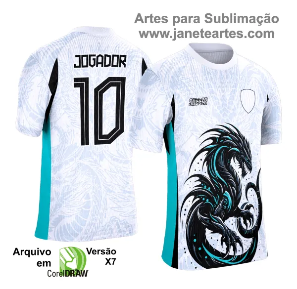 Camisa de Interclasse Dragão 2025 - Arte Vetor Template
