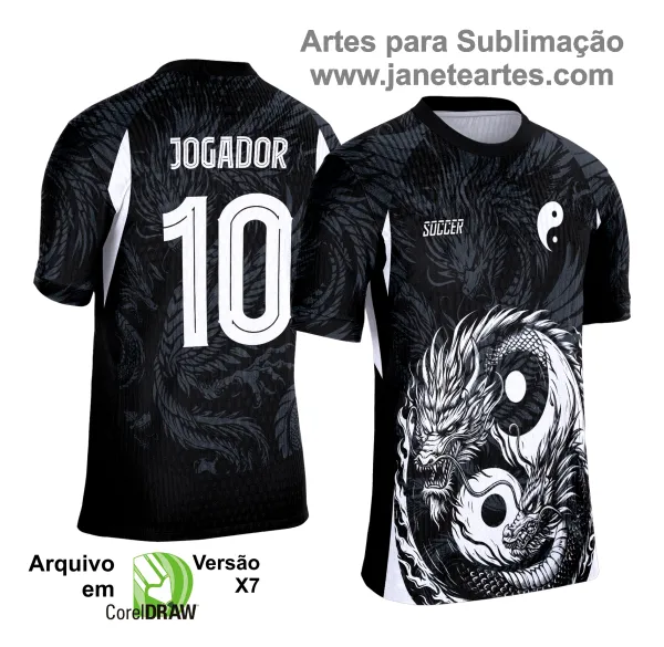 Camisa de Interclasse Dragão 2025 - Arte Vetor Template