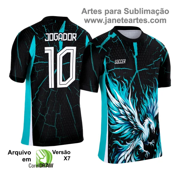 Camisa de Interclasse Fênix 2025 - Arte Vetor Template