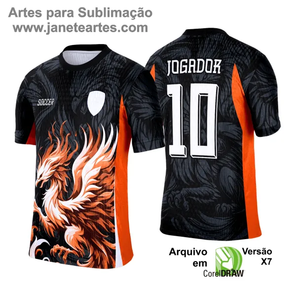 Camisa de Interclasse Fênix 2025 - Arte Vetor Template