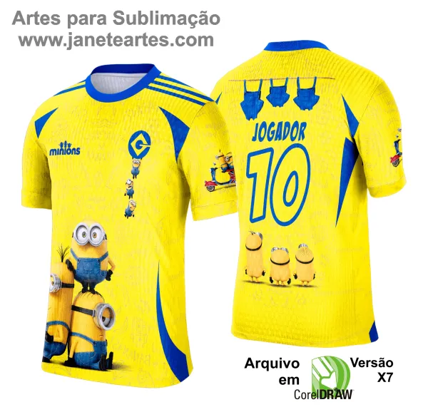 Camisa de Interclasse Minions 2025 - Arte Vetor Template