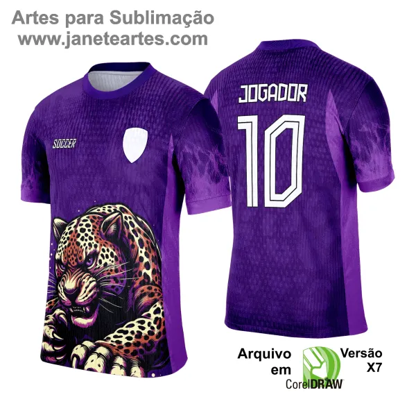 Camisa de Interclasse Onça 2025 - Arte Vetor Template