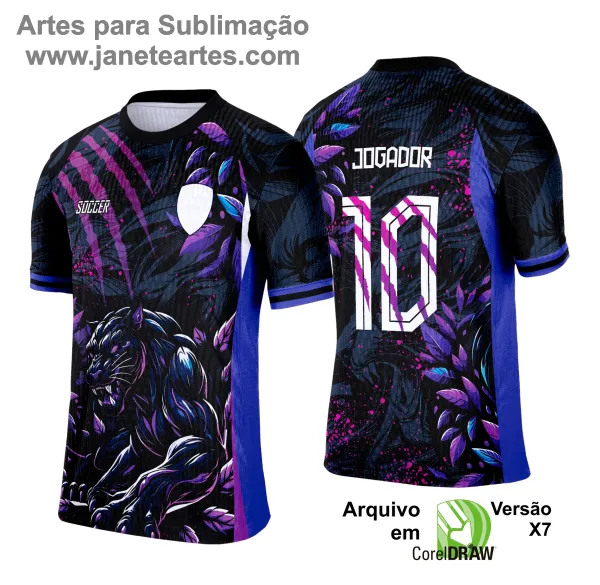 Camisa de Interclasse Pantera Negra 2025 - Arte Vetor Template