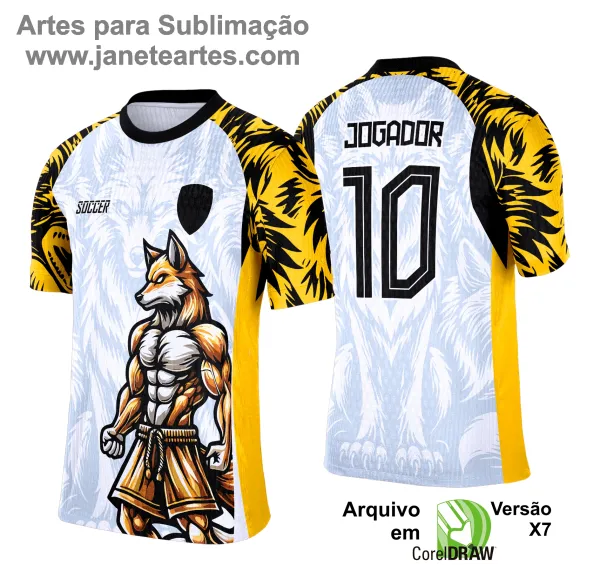 Camisa de Interclasse Raposa 2025 - Arte Vetor Template