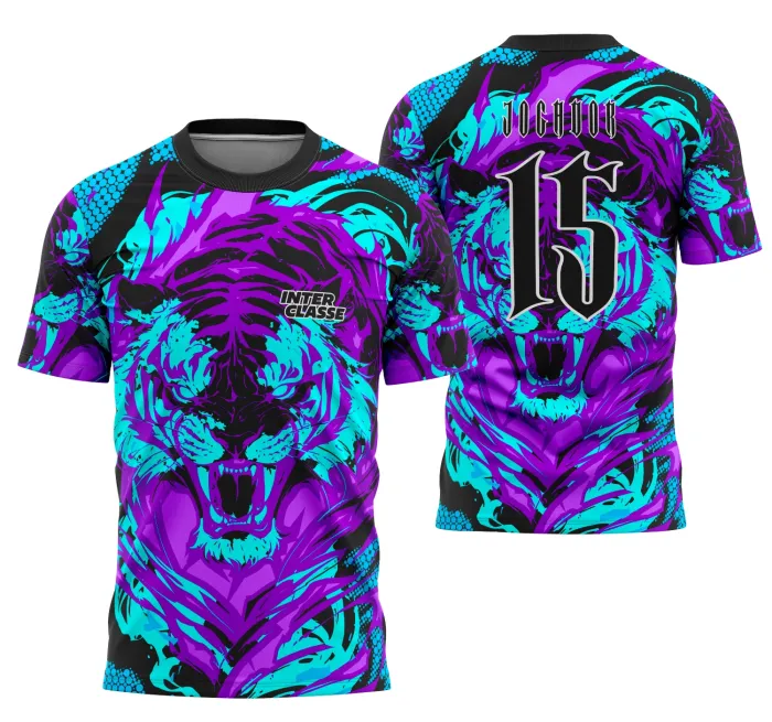 Camisa de Interclasse Tigre Azul 2025 – Arte Digital Exclusiva