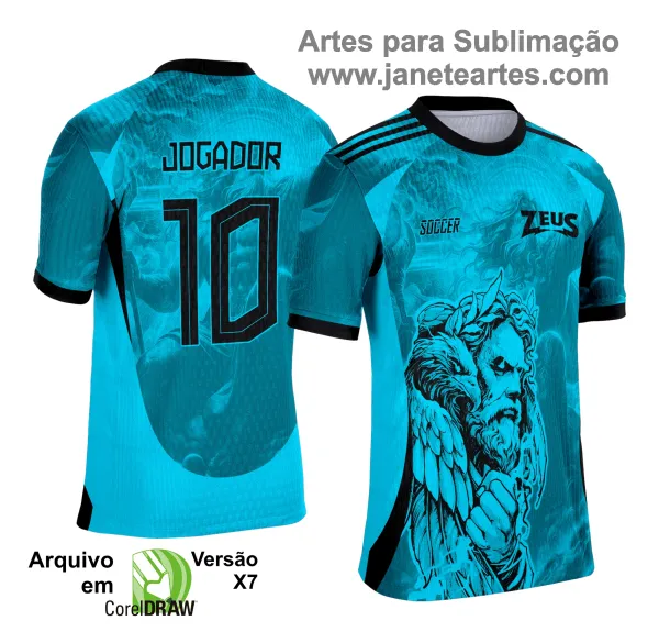 Camisa de Interclasse Zeus 2025 - Arte Vetor Template