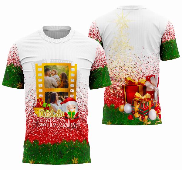 Camisa de Natal 2025 Sublimação Modelo 19