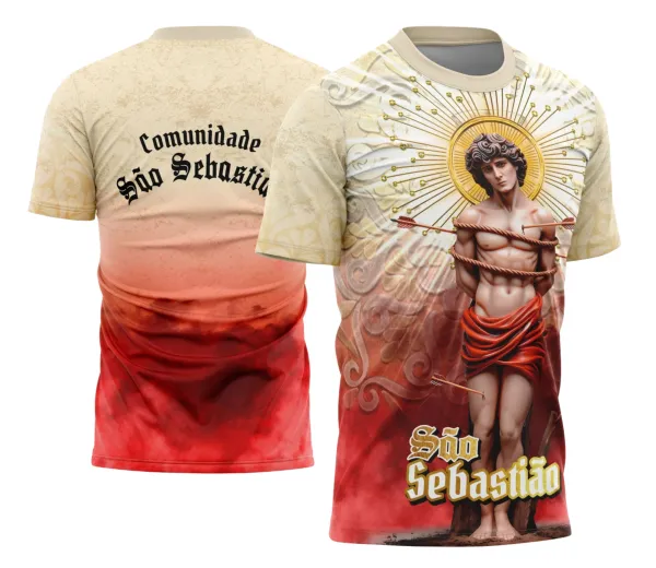 Camisa de Religião São Sebastião Modelo 7