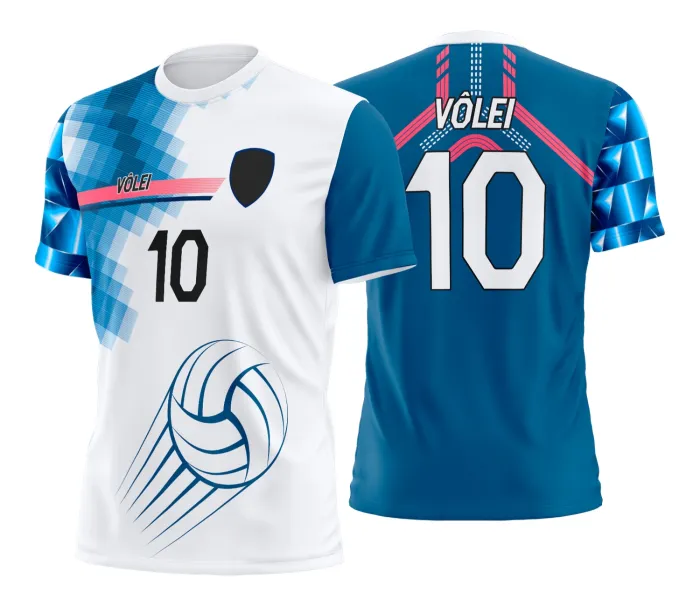 Arte Estampa Camisa de vôlei feminino olímpiadas