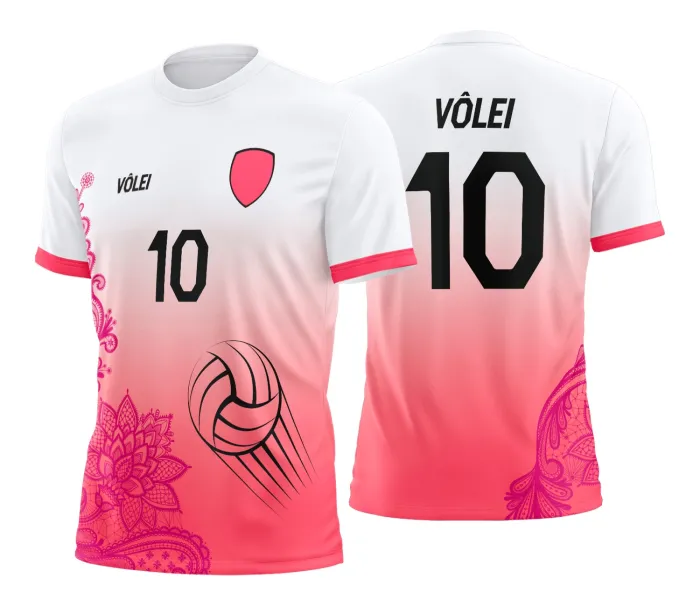 Arte Estampa Camisa de vôlei feminino olímpiadas