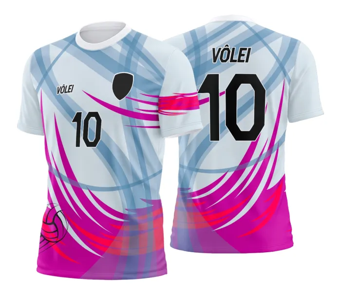 Arte Estampa Camisa de vôlei feminino olímpiadas