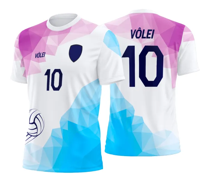 Arte Estampa Camisa de vôlei feminino olímpiadas