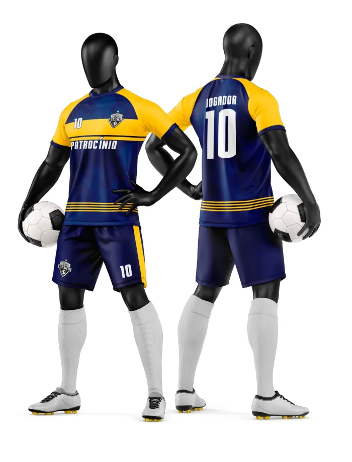 Arte Camisa e Short de Time de Futebol Amador