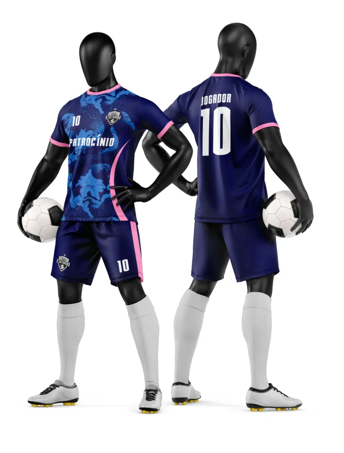 Arte Camisa e Short de Time de Futebol Amador
