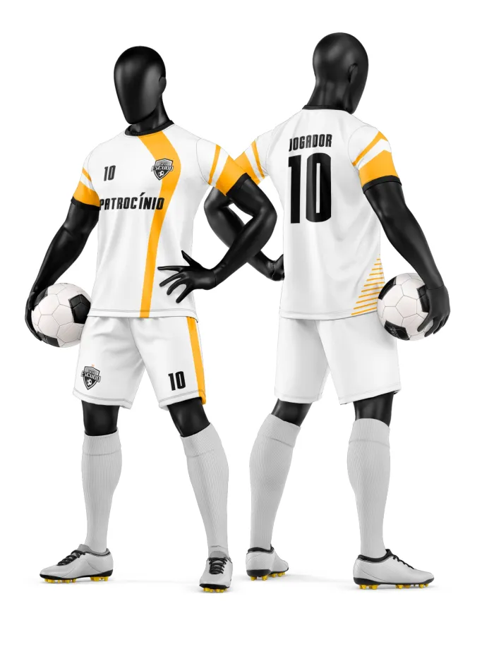 Arte Camisa e Short de Time de Futebol Amador