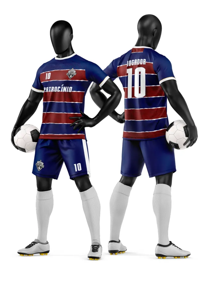 Arte Camisa e Short de Time de Futebol Amador