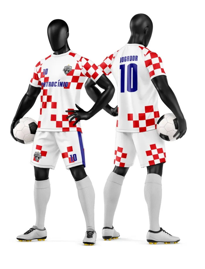 Arte Camisa e Short de Time de Futebol Amador