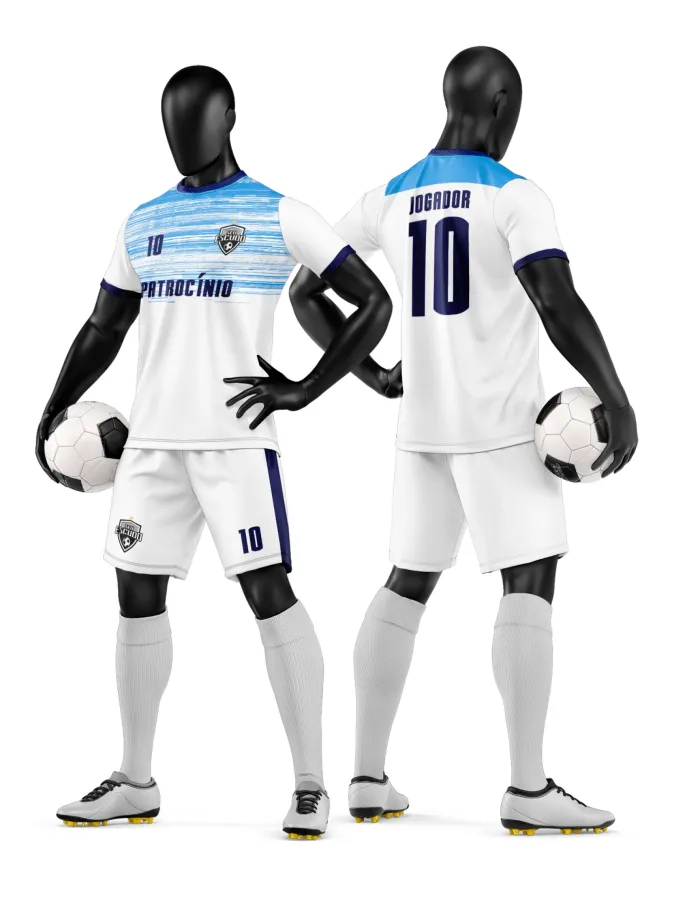 Arte Camisa e Short de Time de Futebol Amador