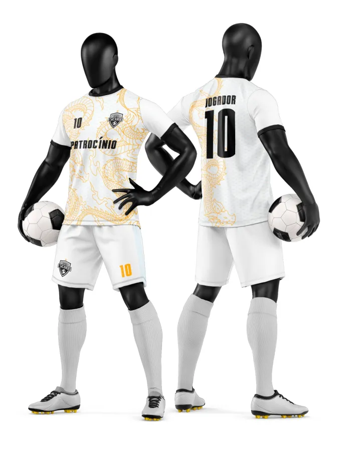 Arte Camisa e Short de Time de Futebol Amador