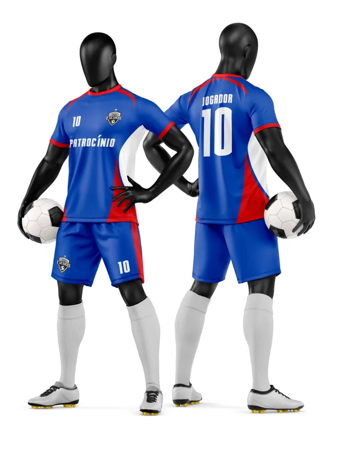 Arte Vetor Camisa e Short de Time de Futebol Amador