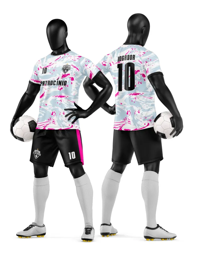 Arte Camisa e Short de Time de Futebol Amador