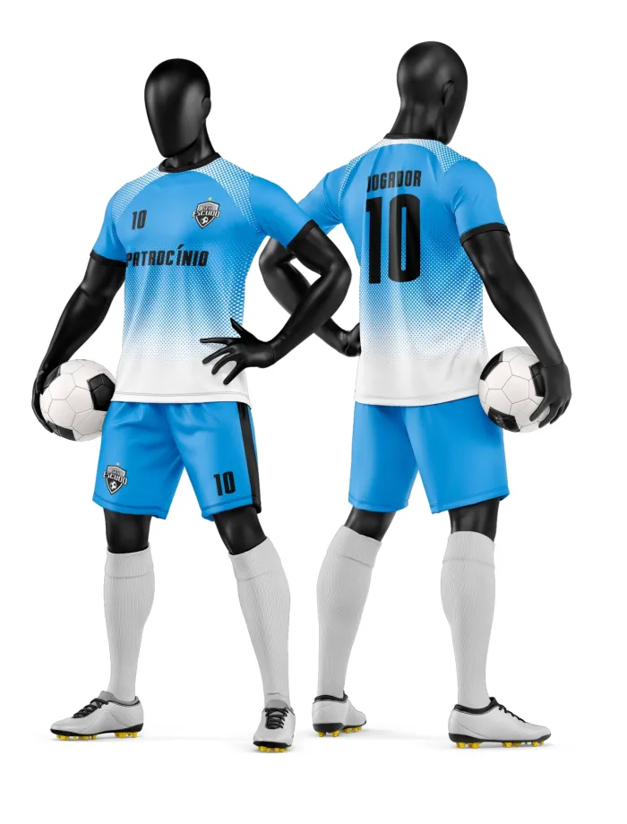 Arte Camisa e Short de Time de Futebol Amador