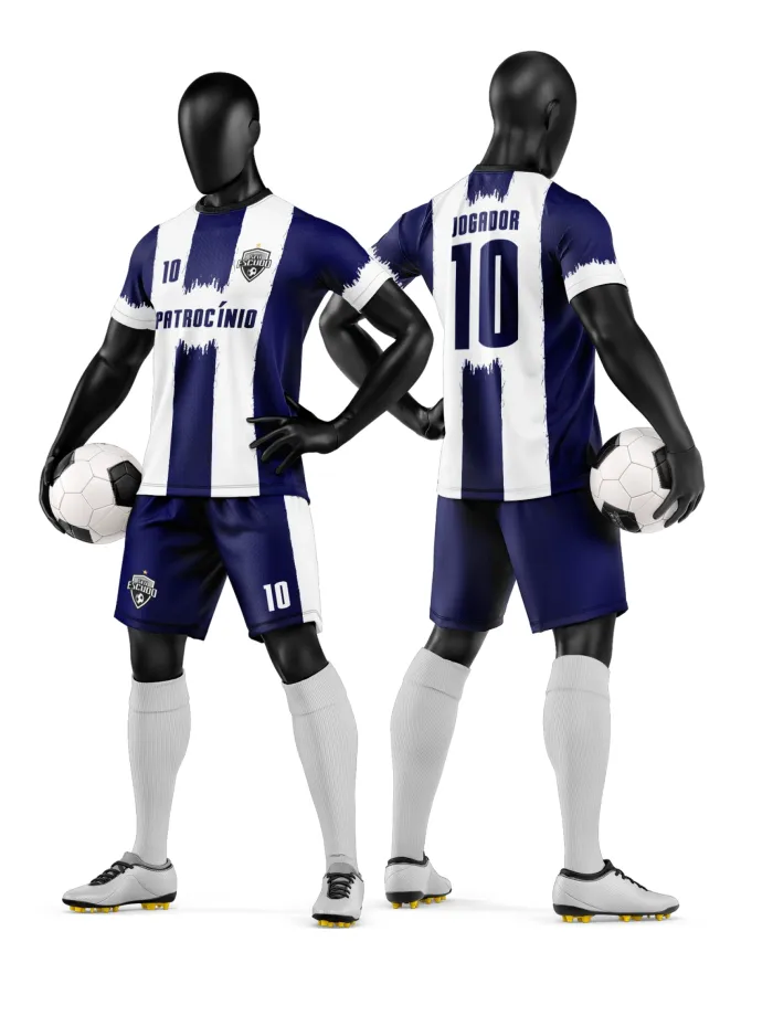 Arte Camisa e Short de Time de Futebol Amador