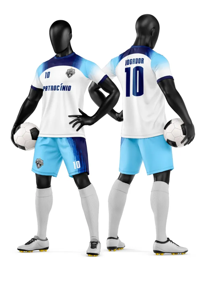 Arte Camisa e Short de Time de Futebol Amador