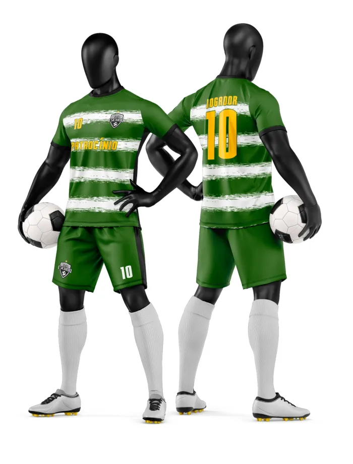 Arte Camisa e Short de Time de Futebol Amador