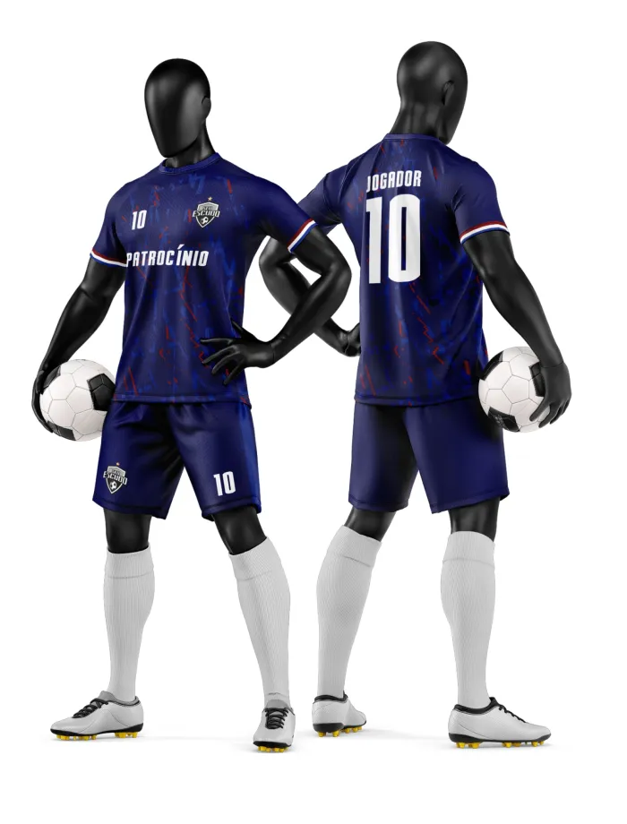 Arte Camisa e Short de Time de Futebol Amador