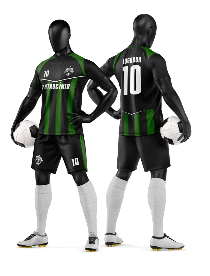 Arte Camisa e Short de Time de Futebol Amador