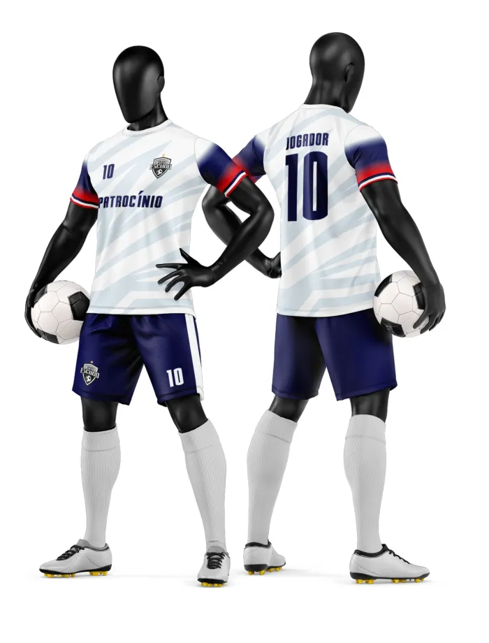 Arte Camisa e Short de Time de Futebol Amador