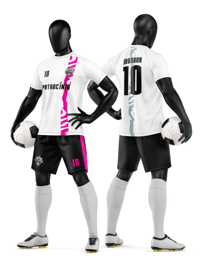 Arte Camisa e Short de Time de Futebol Amador