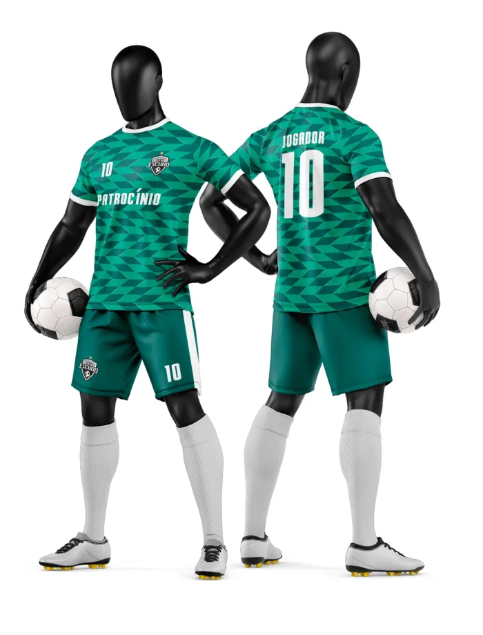 Arte Camisa e Short de Time de Futebol Amador
