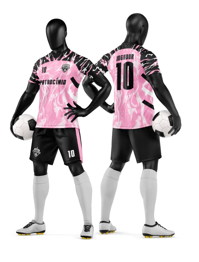 Arte Camisa e Short de Time de Futebol Amador