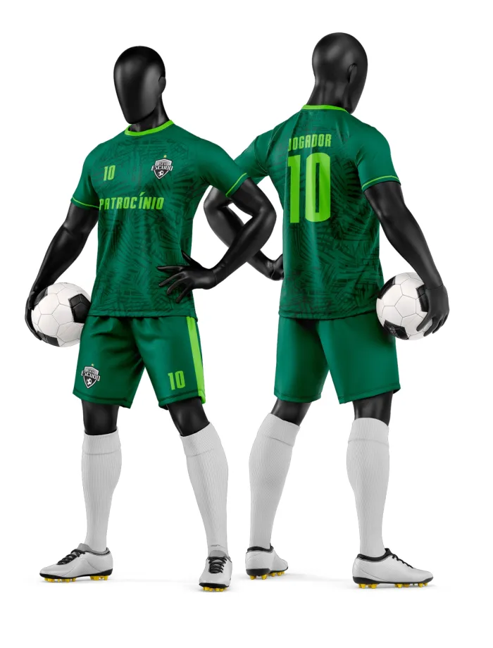 Arte Camisa e Short de Time de Futebol Amador