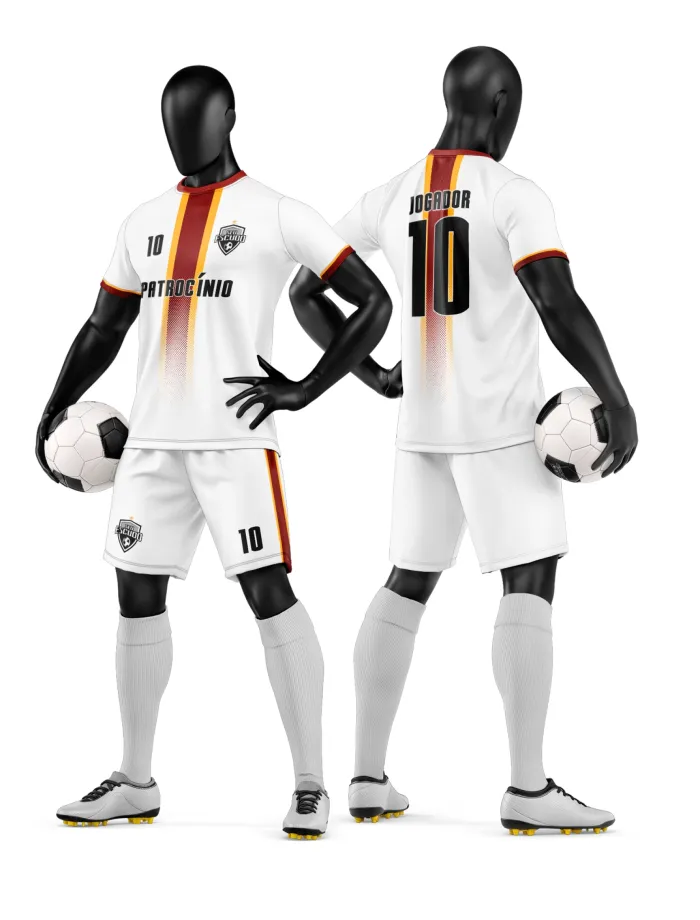 Arte Vetor Camisa e Short de Time de Futebol Amador