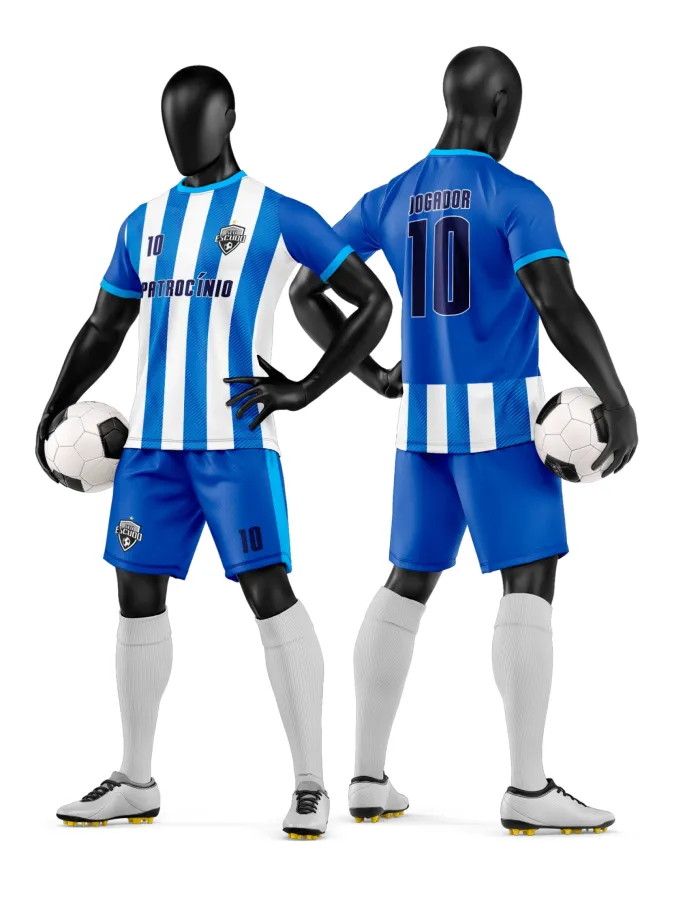 Arte Camisa e Short de Time de Futebol Amador
