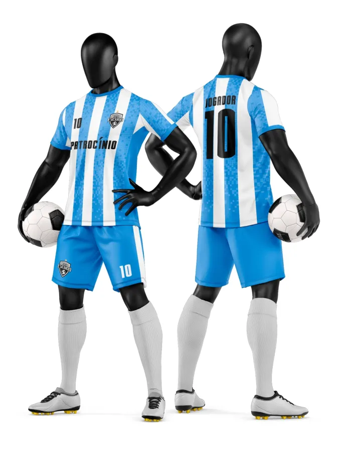 Arte Camisa e Short de Time de Futebol Amador