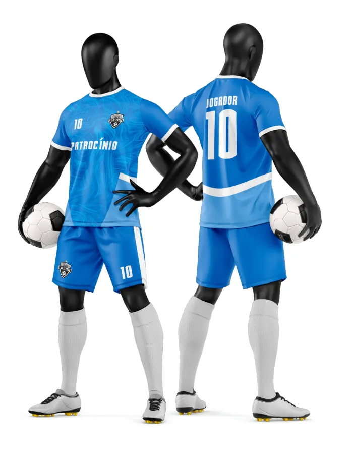 Arte Camisa e Short de Time de Futebol Amador