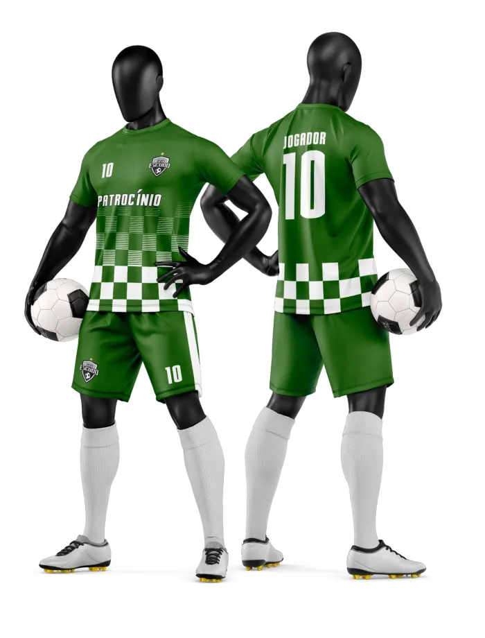 Arte Camisa e Short de Time de Futebol Amador