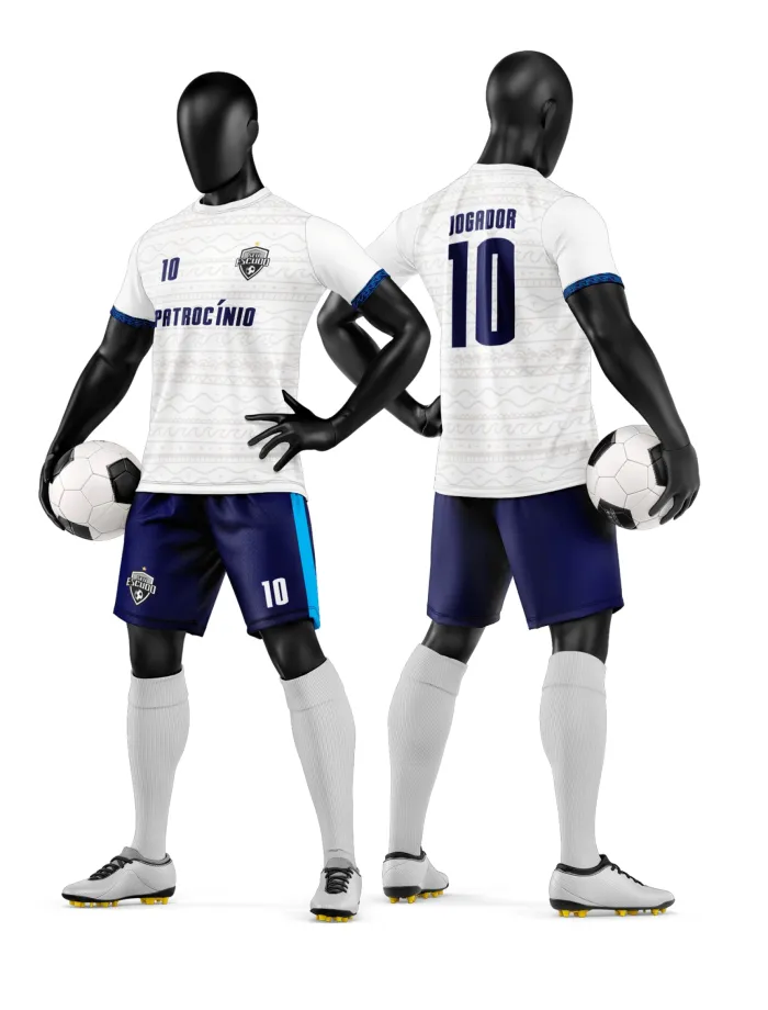 Arte Camisa e Short de Time de Futebol Amador