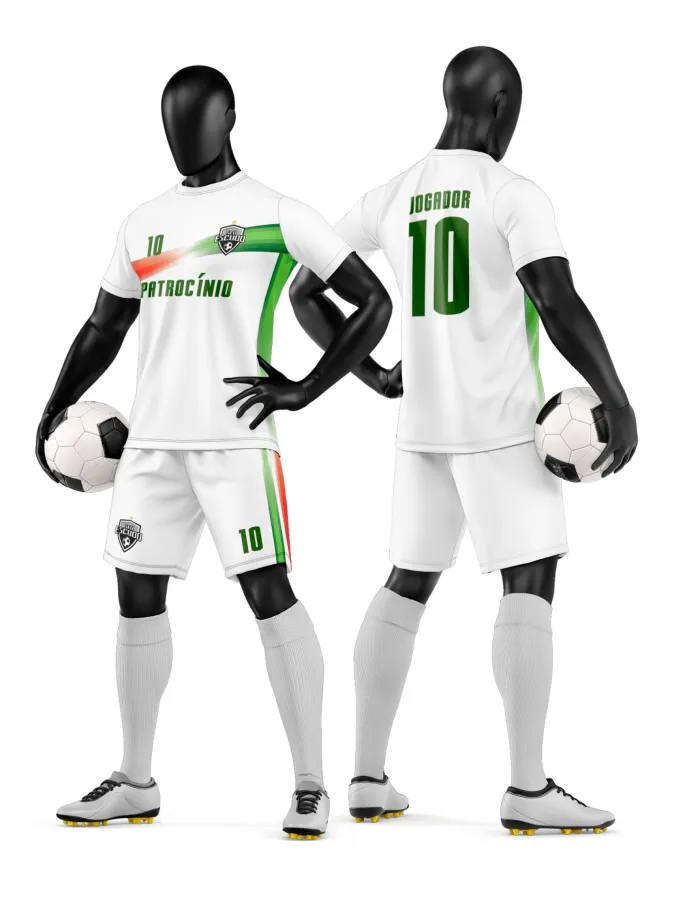 Arte Camisa e Short de Time de Futebol Amador