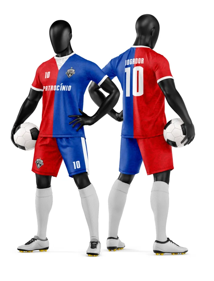 Arte Camisa e Short de Time de Futebol Amador