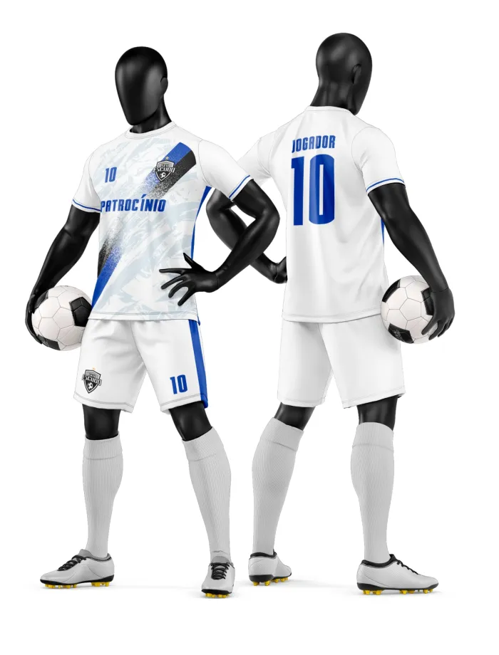 Arte Camisa e Short de Time de Futebol Amador