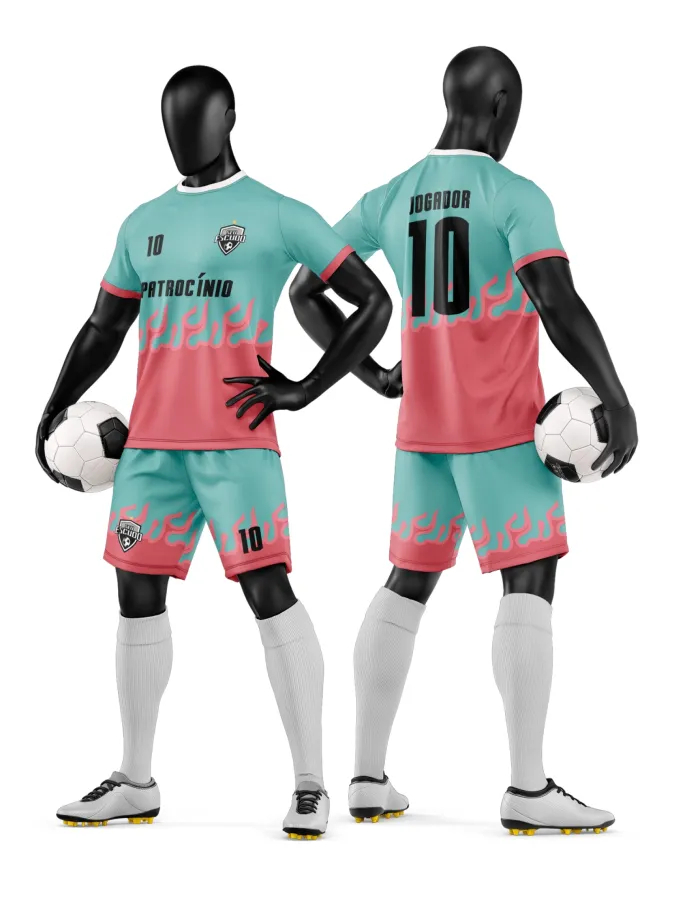 Arte Vetor Camisa e Short de Time de Futebol Amador