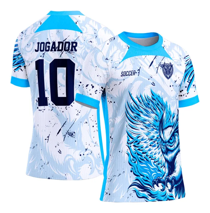 Arte Camiseta de Interclasse Coruja Azul