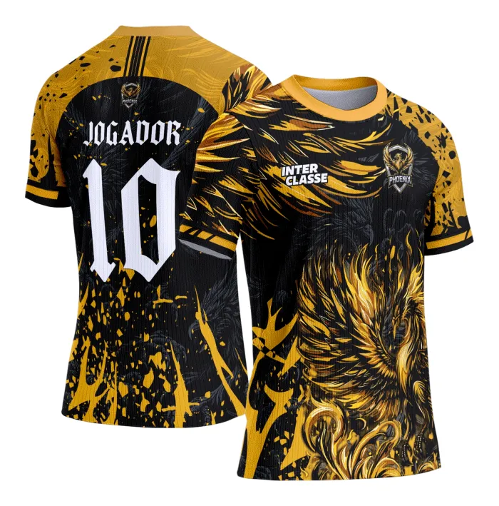 Arte Camiseta de Interclasse Fênix Amarela 2026