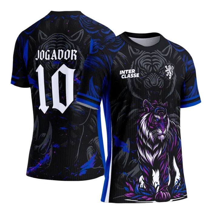 Arte Camiseta de Interclasse Tigre Roxo 2025
